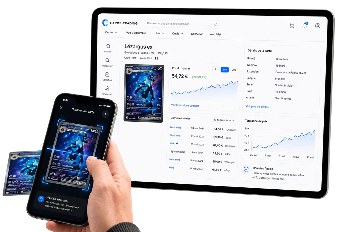 Aperçu du Card Scanner sur mobile